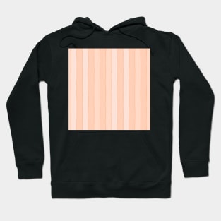 Vertical peach stripes Hoodie